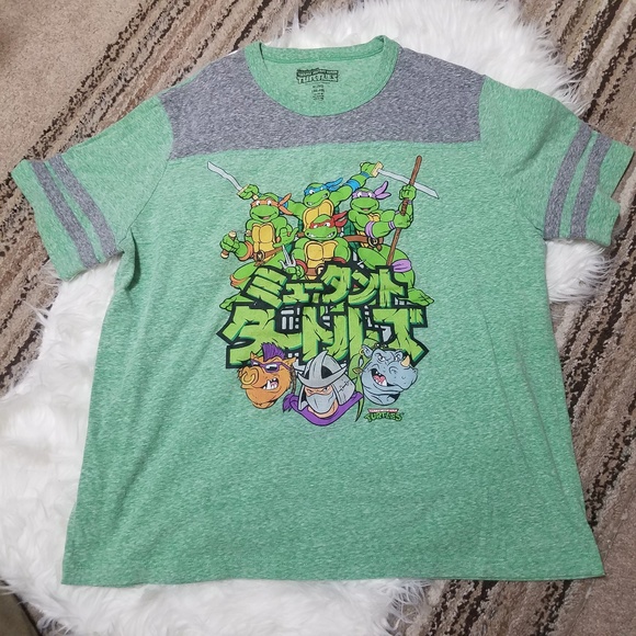 Other - Nickelodeon TMNT Green & Gray Graphic T-shirt